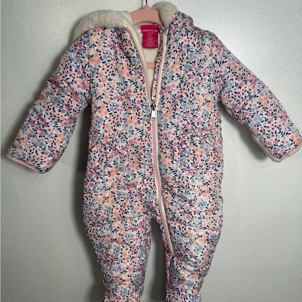 Floral Pink Kids Snowsuit